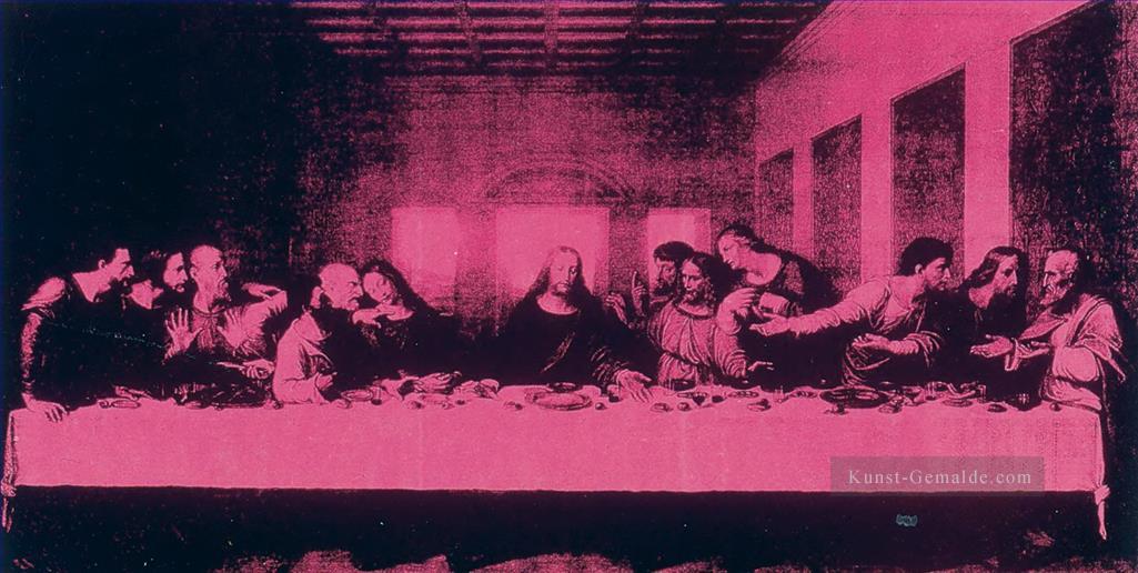 Letztes Abendmahl Lila Andy Warhol Ölgemälde